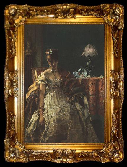 framed  Alfred Stevens The Desperate Woman, ta009-2